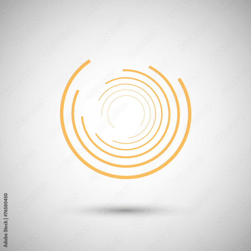 Fototapeta premium The twirl elements of a simple design