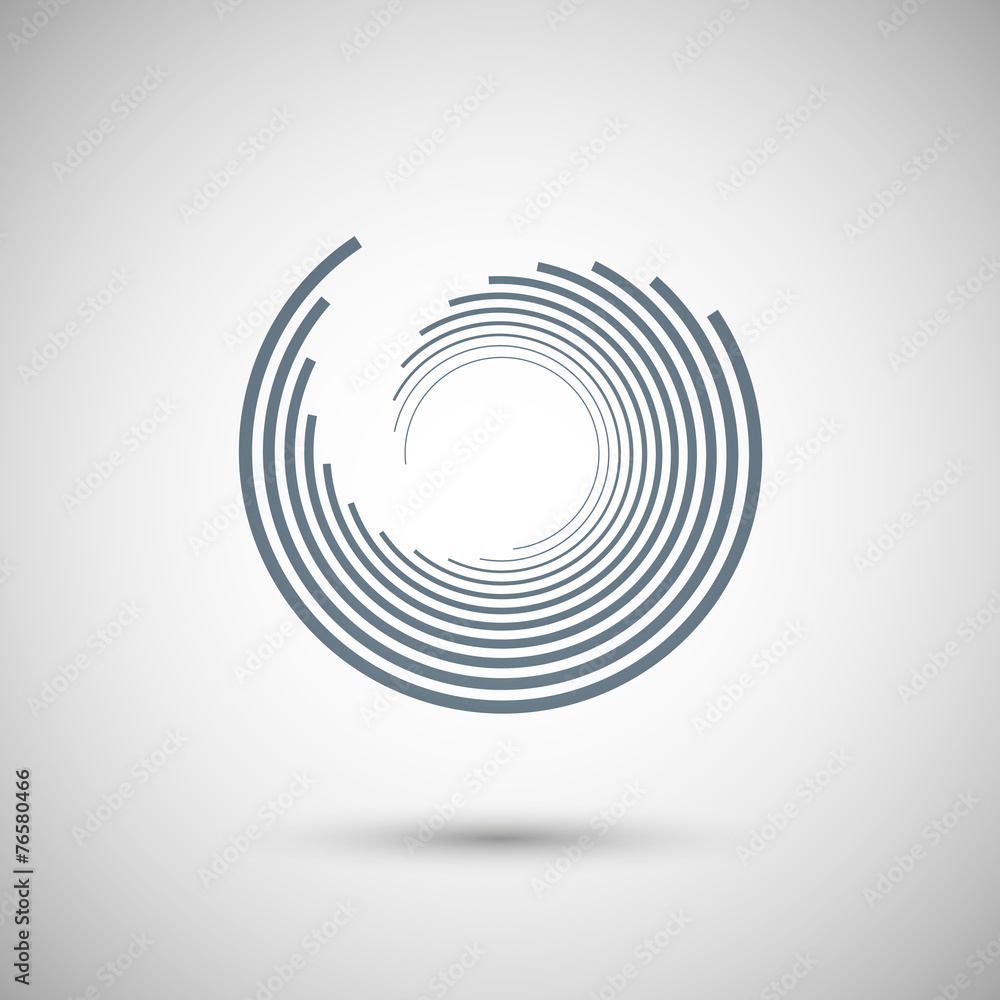 The twirl elements of a simple design The twirl elements of a simple design