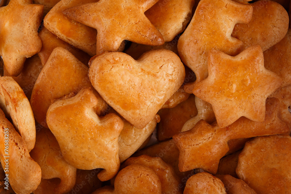 Homemade cookies with forms