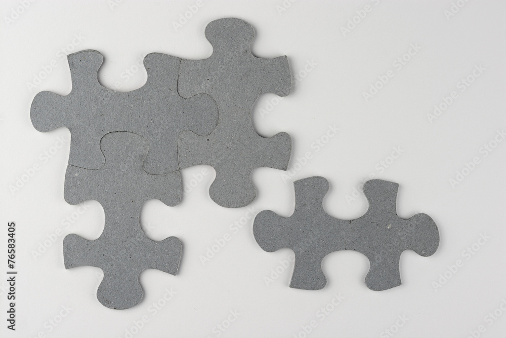 Fototapeta premium Puzzle piece background, solution idea, for a Question or job