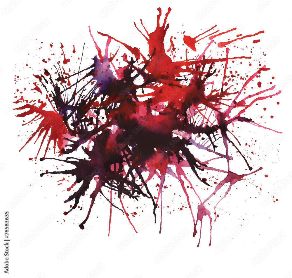 Abstract watercolor red spots Abstract watercolor red spots