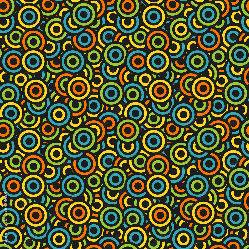 Seamless pattern made of colorful circles