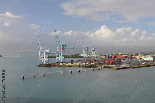 Sea cargo port. Pointe-a-Pitre, Guadeloupe