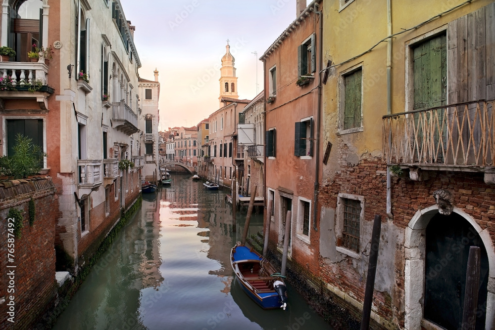typical urban landscape of old Venice