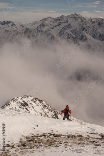 Ski alpinism in Tavascan. Pyrenees © FPallars