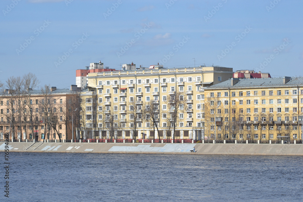 October Embankment in Petersburg.