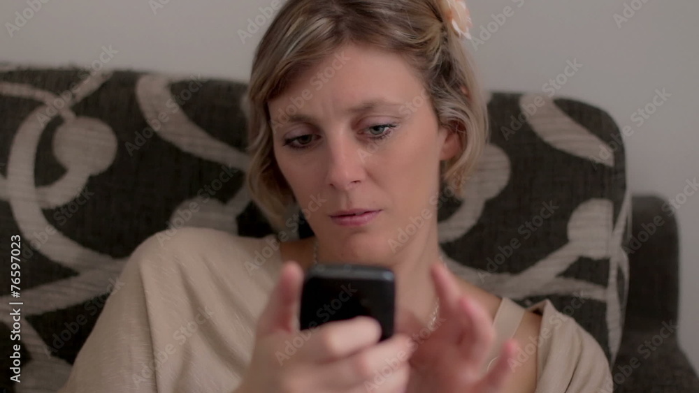 attractive woman surfing the Internet with smartphones attractive woman surfing the Internet with smartphones