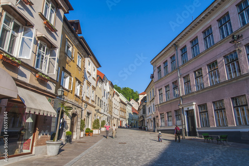 Capital of Slovenia, Ljubljana. Central Europe.
