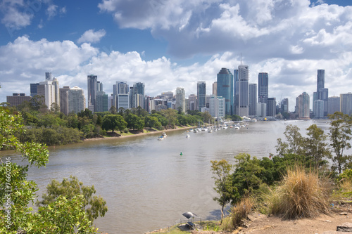 The view from Kangaroo Point in Brisbane City in Queensland.