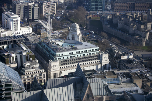Aerial view of London from Walkie Talkie building photo