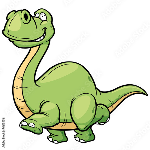 Vector illustration of Cartoon dinosaur