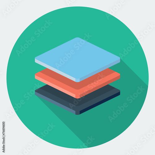 Vector stack of files icon