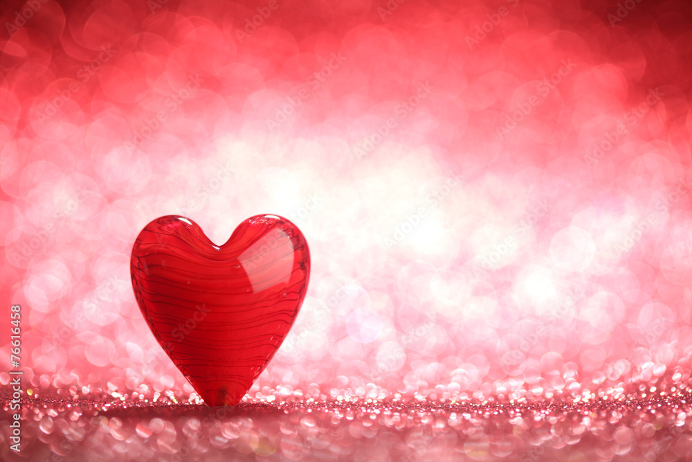 Shiny red heart background Shiny red heart background