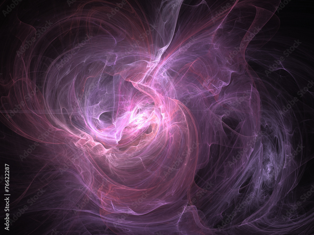 Fantasy pink chaos abstract fractal effect light background