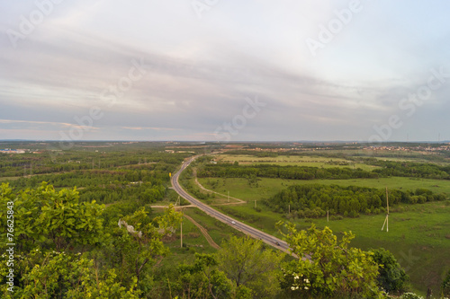 Beautiful landscape with a road