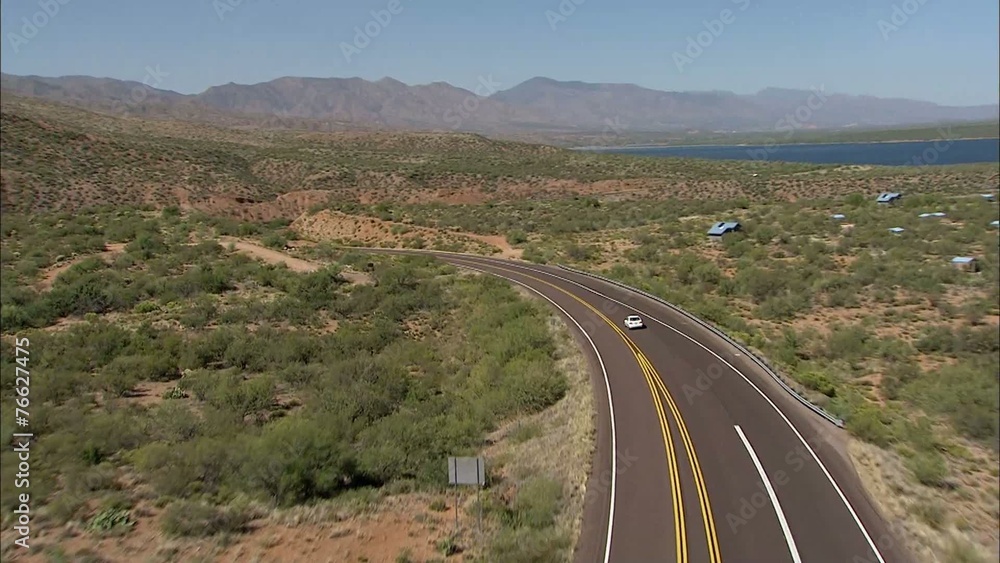 Arizona Mountains Lake Bridge Arizona Mountains Lake Bridge