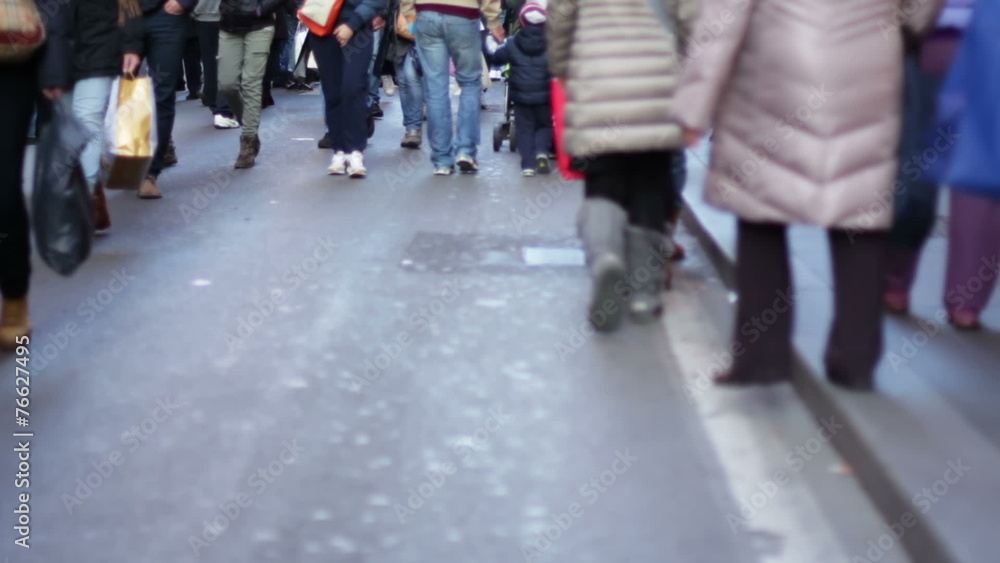 people walking on the street people walking on the street