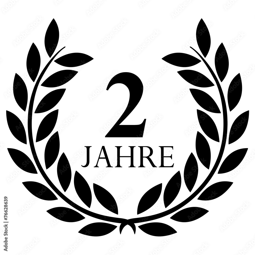 Lorbeerkranz. 2 jahre jubiläum Lorbeerkranz. 2 jahre jubiläum