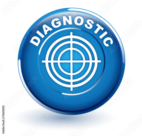 diagnostic sur bouton bleu
