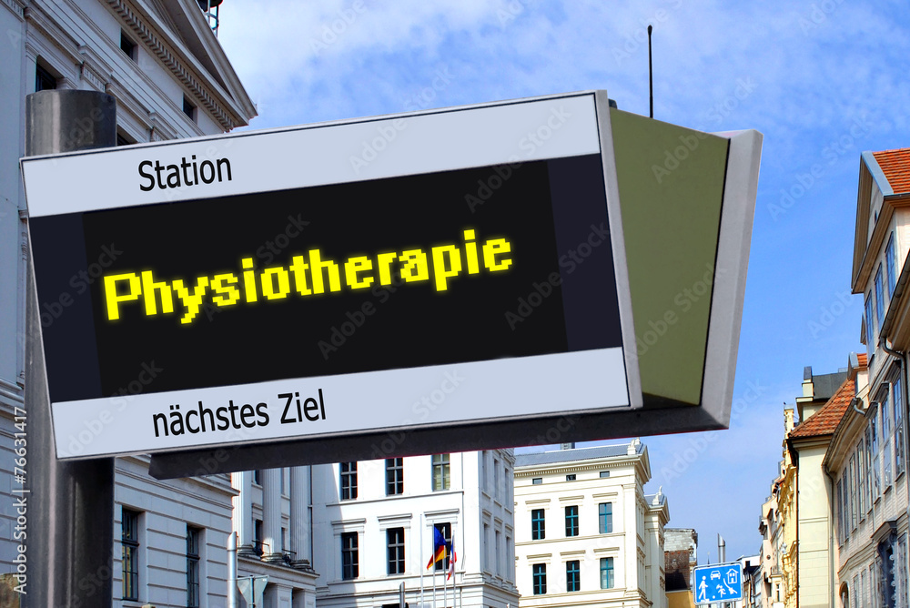 Fototapeta premium Strassenschild 27 - Physiotherapie