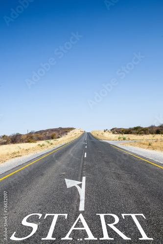 Wallpaper Mural Strada dritta in partenza Torontodigital.ca