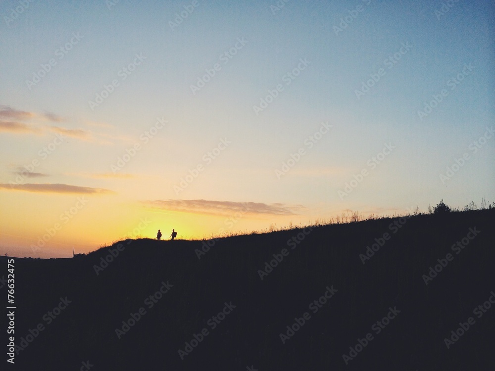 People silhouettes