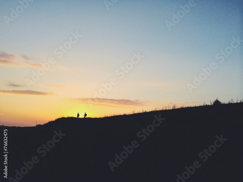 People silhouettes