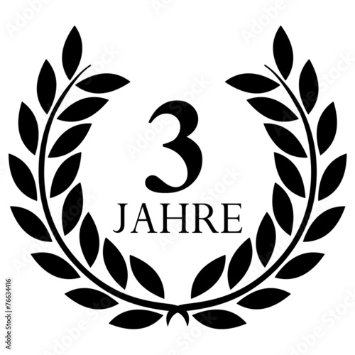 Lorbeerkranz. 3 jahre jubiläum