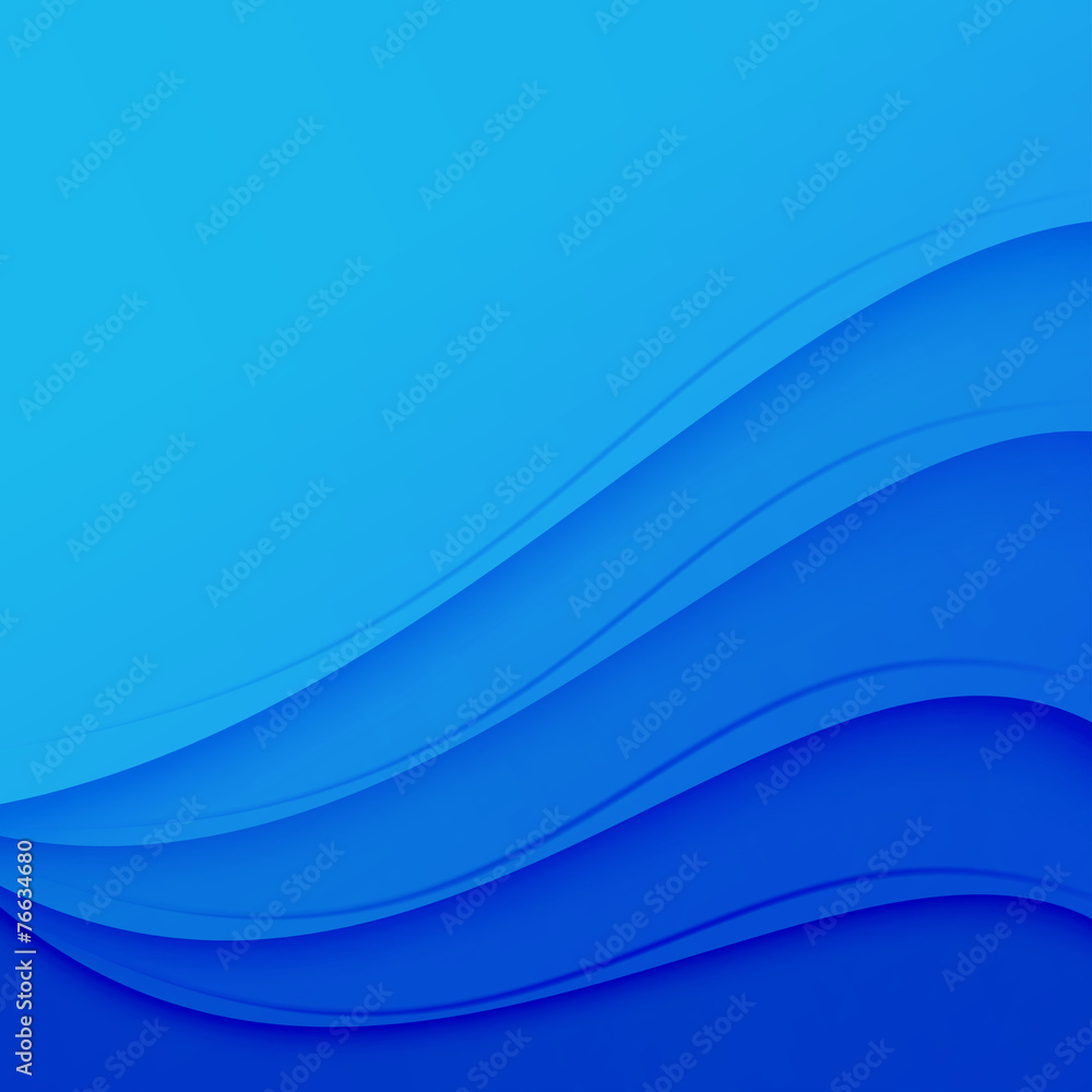 Obraz premium abstract blue background with crystal swoosh waves and lines