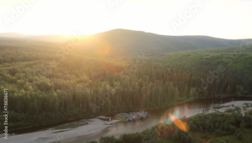 Trees Water Alaska photo