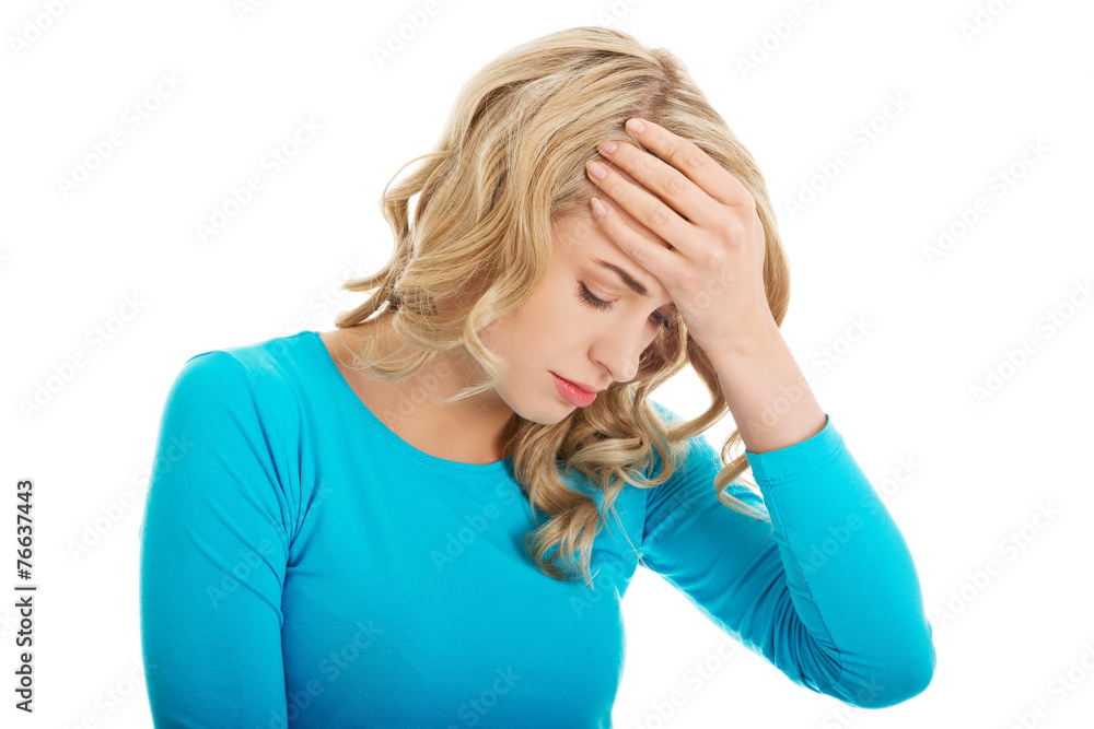 Worried woman Worried woman