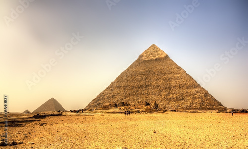 Pyramid of Khafre  Pyramid of Chephren  in Giza - Egypt