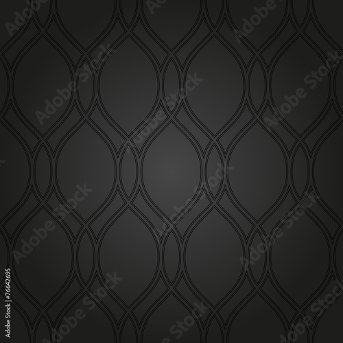 Geometric Abstract Seamless Vector Black Pattern