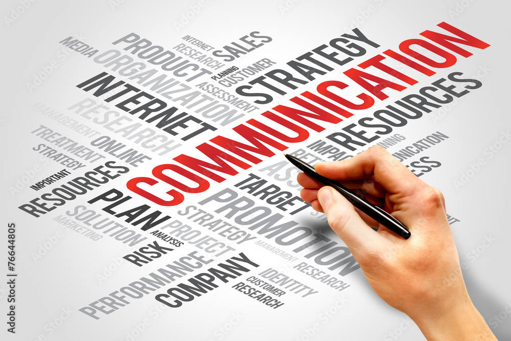 COMMUNICATION word cloud, business concept COMMUNICATION word cloud, business concept
