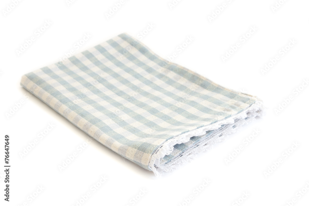 Tablecloth isolated on white background Tablecloth isolated on white background