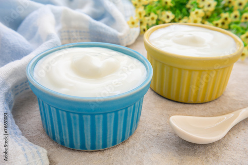 Yogurt in bowl