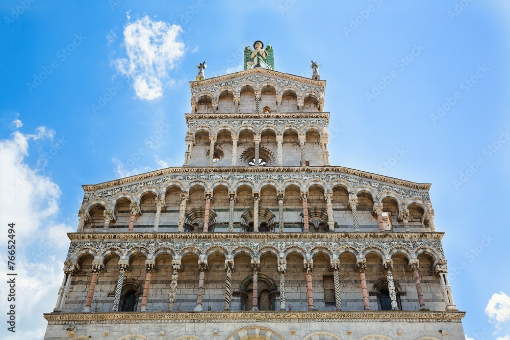 Tower of the church of San Michele in Foro Lucca, Tuscany, Italy