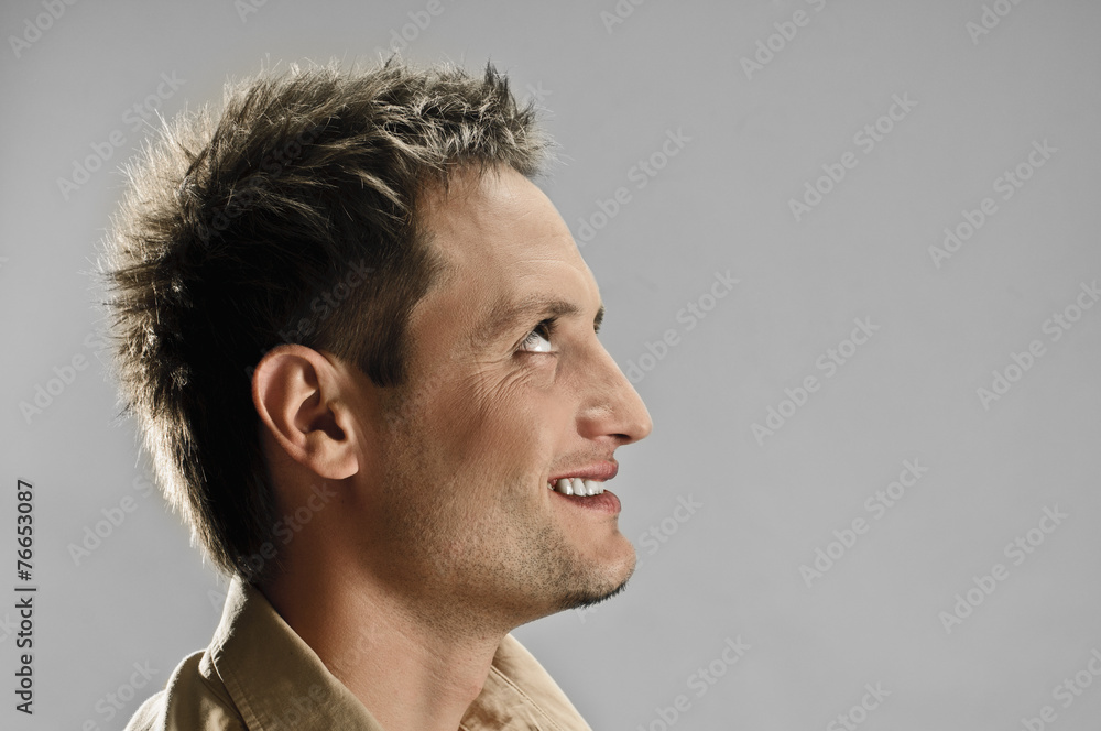 Fototapeta premium Male profile portrait