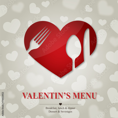 Valentine's menu