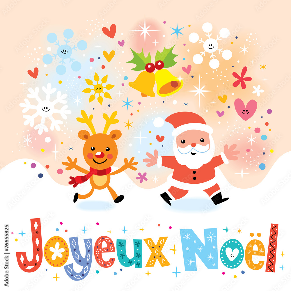 Joyeux Noel - Merry Christmas in French greeting card Joyeux Noel - Merry Christmas in French greeting card