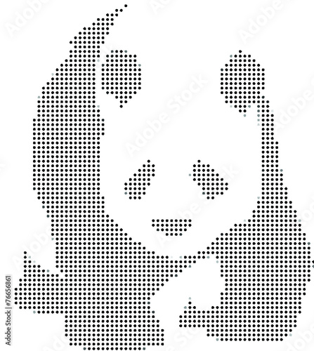 Fototapeta Naklejka Na Ścianę i Meble -  Panda a punti