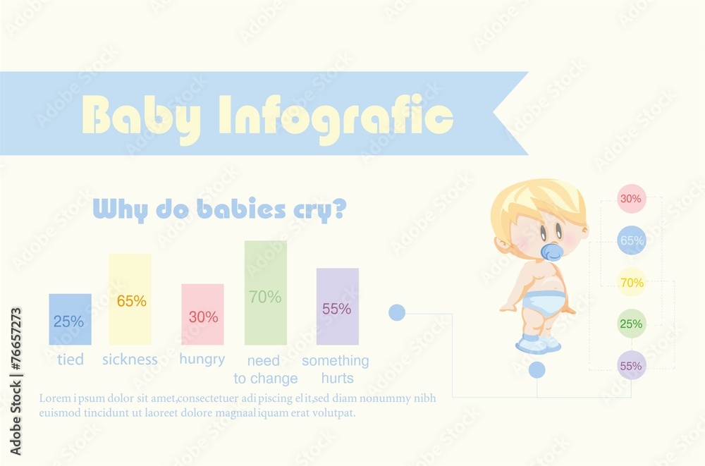 Векторные ребенка инфографики с элемент дизайна шаблона Stock-Foto ...