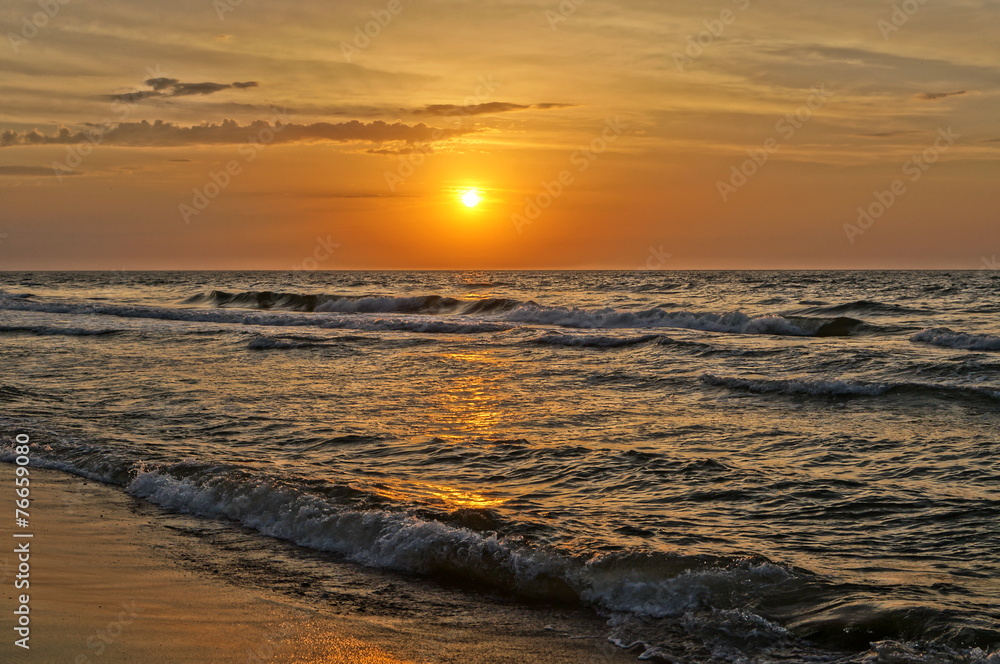 Obraz premium Baltic sunset