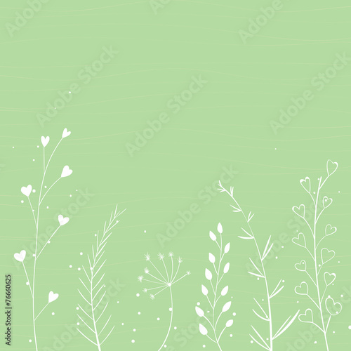 Nature spring background with white branches