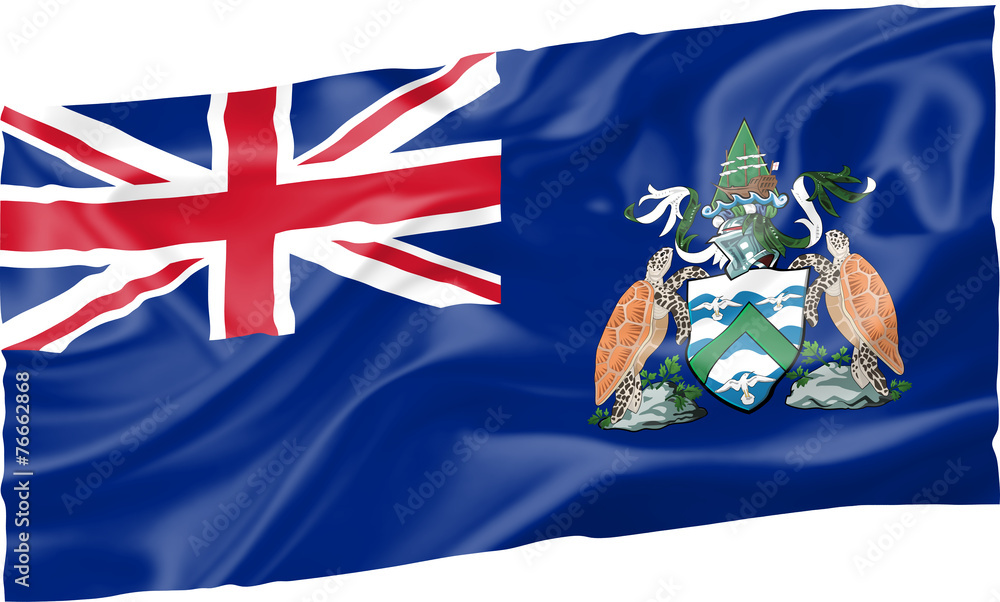 Fototapeta premium Flag of Ascension Island
