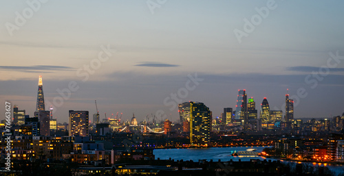 London  skyline from Greenwich