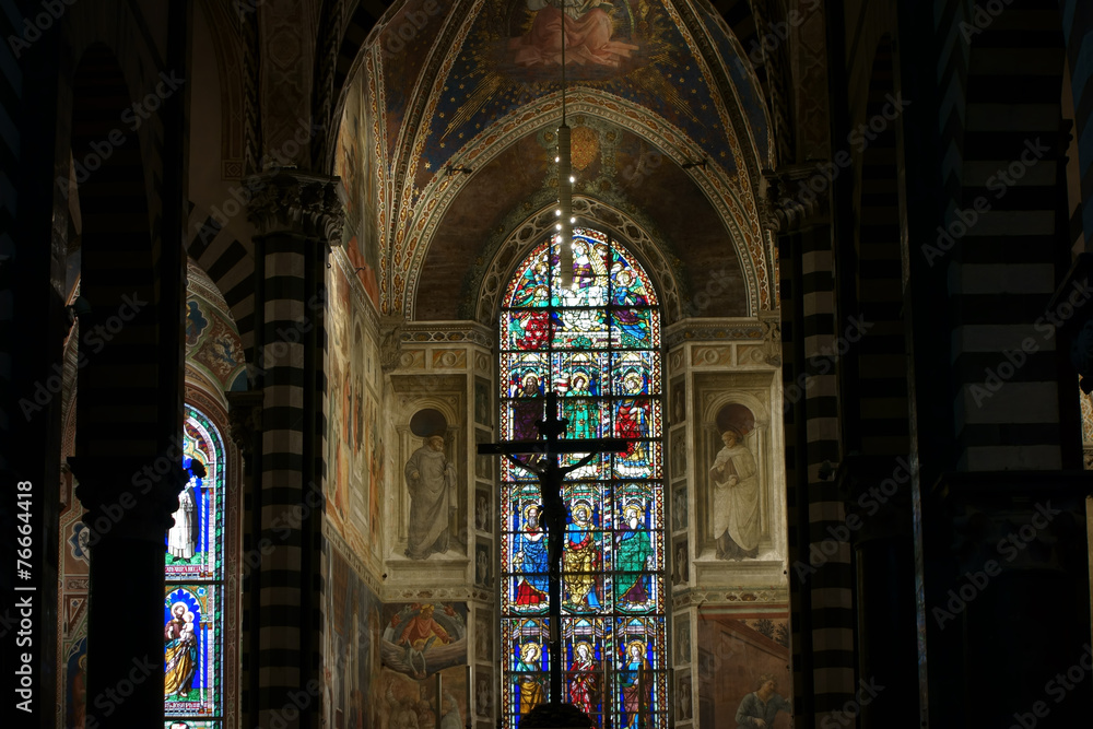 ancient Santo Stefano cathedral in Prato ancient Santo Stefano cathedral in Prato