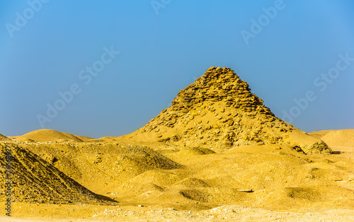 View of the Pyramid of Userkaf at Saqqara - Egypt photo