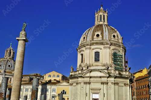 Roma i Fori Imperiali - Colonna Traiana e Santa Maria di Loreto