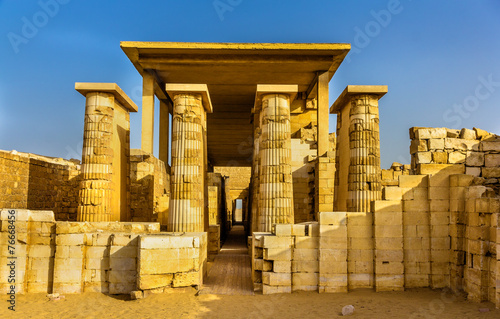Hypostyle hall at the Pyramid of Zoser - Saqqara, Egypt